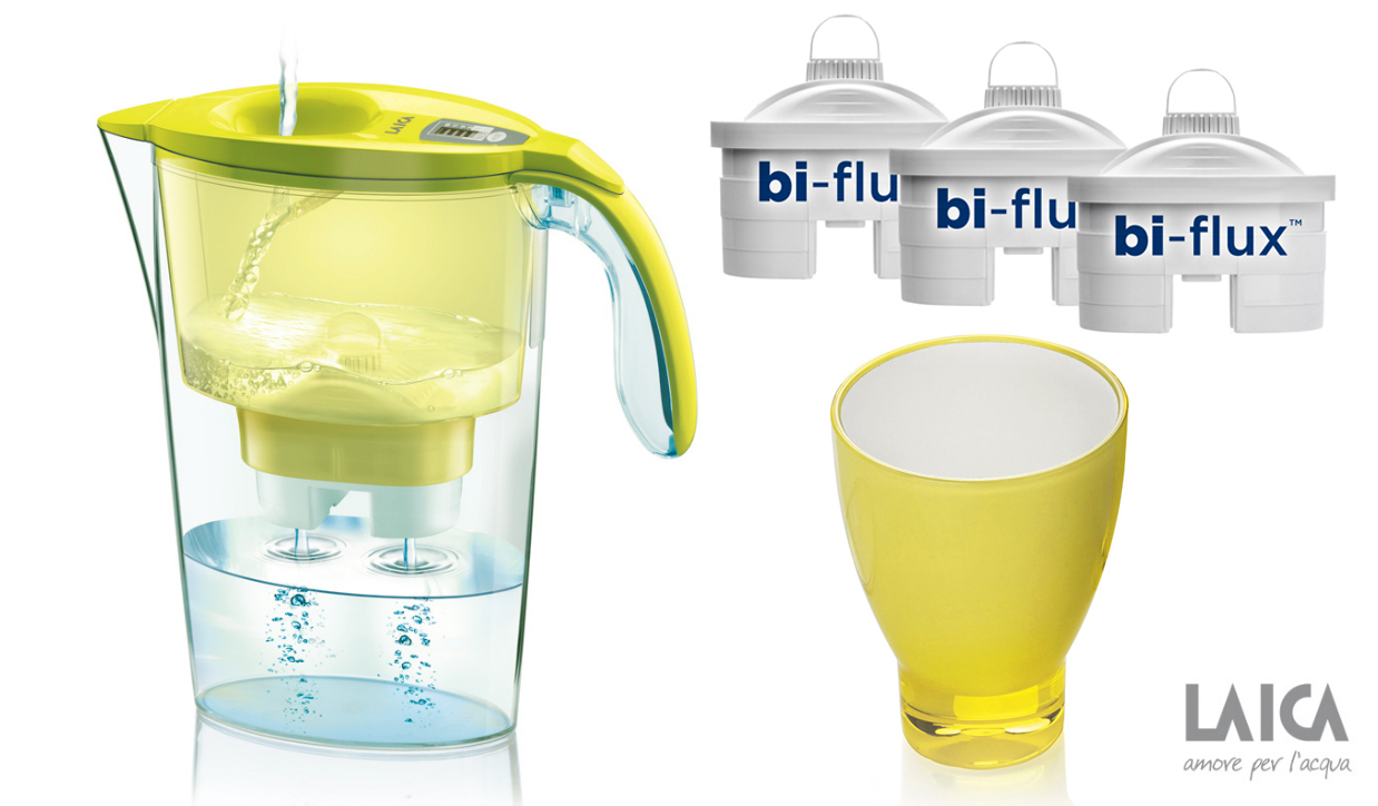 PROMO: Cana Laica + 3 filtre Bi-flux + pahar de colectie CADOU