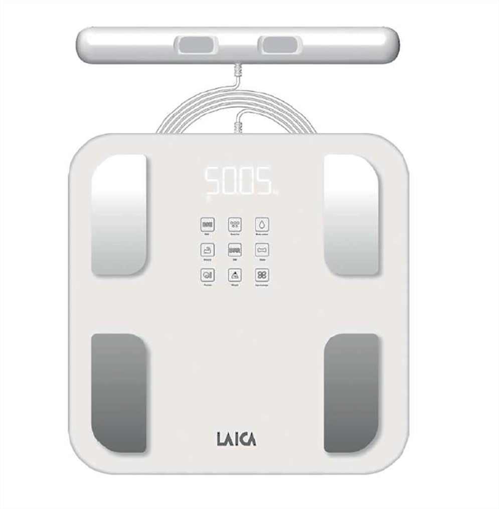 Cântar Smart compoziție corporală Body Composition Laica PS7126, 180 kg, 30 parametri