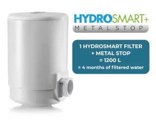 Cartus filtrant pentru sistemele de filtrare apa cu fixare pe robinet Laica HydroSmart Metal Stop, 1200 litri